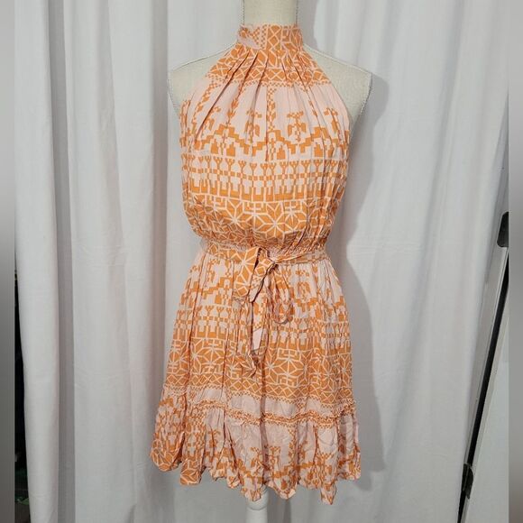 Dresses & Skirts - Cute boho style halter tie sleeveless dress Sz Small